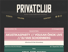 Tablet Screenshot of privatclub-berlin.de